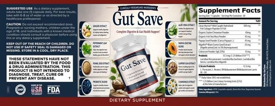 GutSave Ingredients